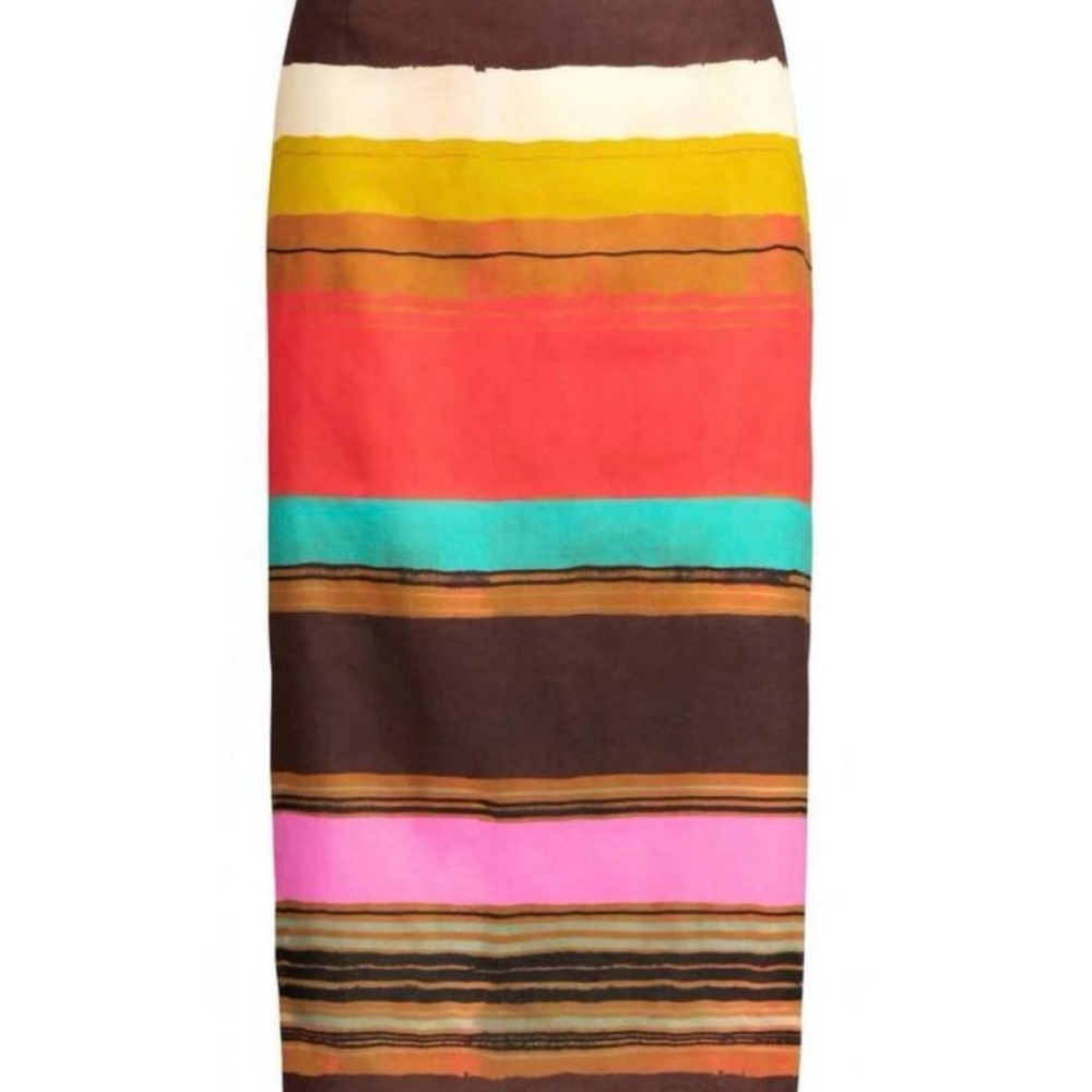 Marie Oliver Multicolor Striped Skirt